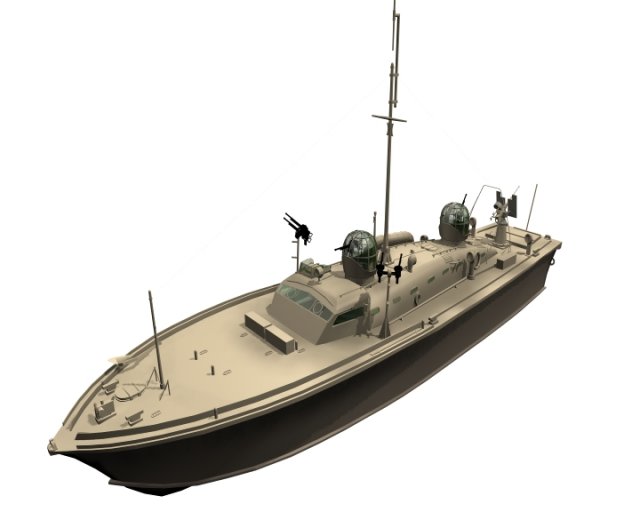Usa fleet demora assault ship 3D Model