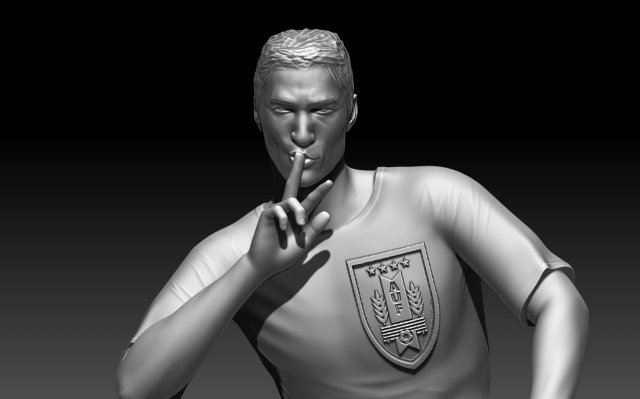Luis Suarez 3d print 3D Model
