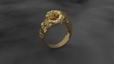 Panther Diamond Ring 3D Model