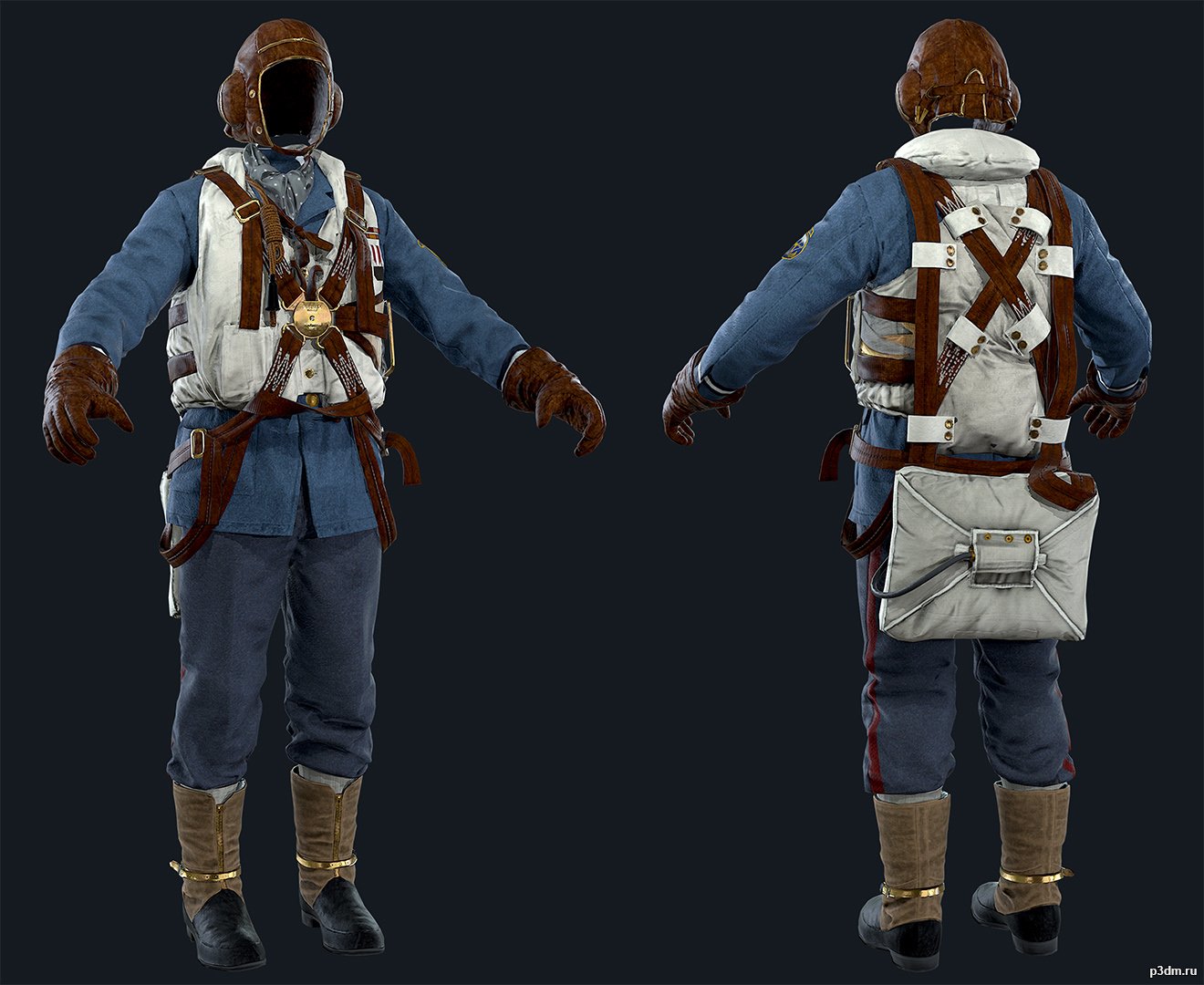 Airborne Division (Male) Firebirds 3D Model