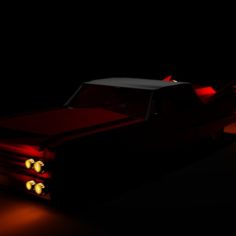 low poly 1962 cadillac						 Free 3D Model