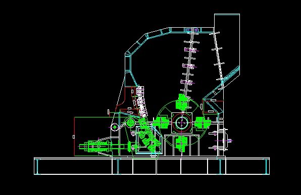 1300 x 1350 Impact Crusher Engineering Drawings 3D Model