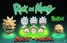 Rick and Morty pack1 3D Model