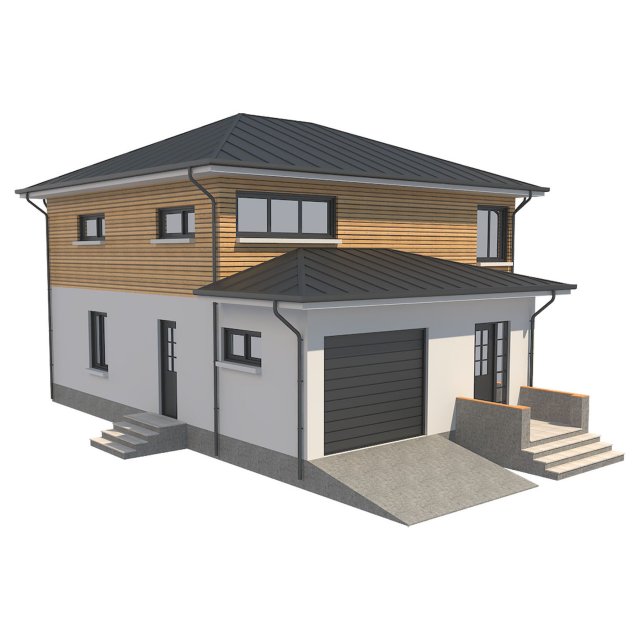 Cottage House 1 3D Model