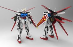 Aile Strike Gundam 3D Model