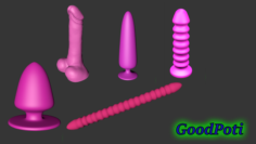 Set of sex toys 3D Model