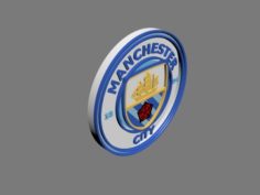 Manchester City Fc 3d Logo or Badge 3D Model