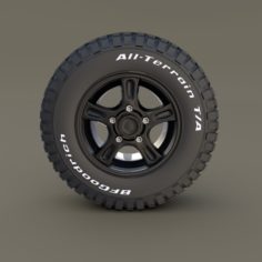 Offroad Alloy Wheel MUD 3D Model