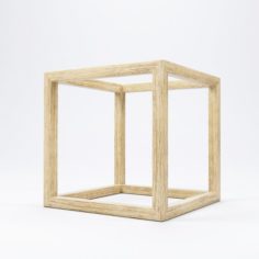Modern Cube Frame Decoration 3D Model
