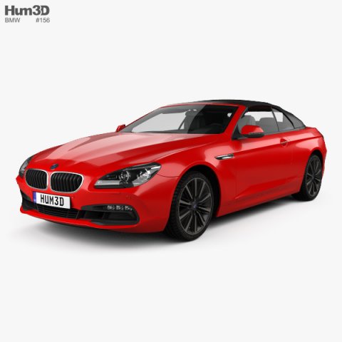 BMW 6 Series F12 Convertible 2015 3D Model