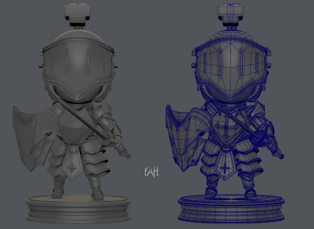 Armor Character 3D Model