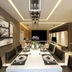 Family – kitchen – restaurant 161 3D Model