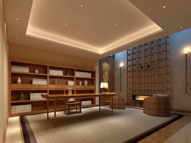 Family – Office – Study room -0125 3D Model