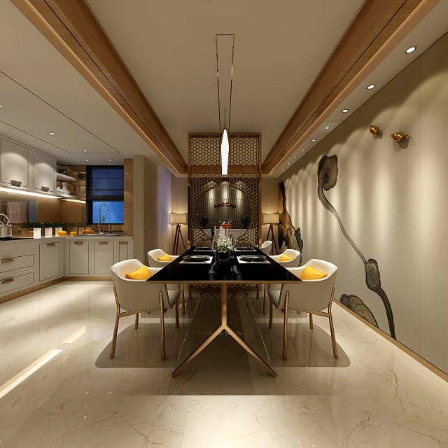 Family – kitchen – restaurant 130 3D Model