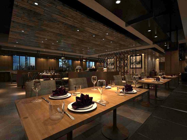 Business Restaurant – Coffee – Banquet 204 3D Model