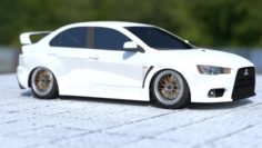 Mitsubishi Lancer Evolution X 3D Model