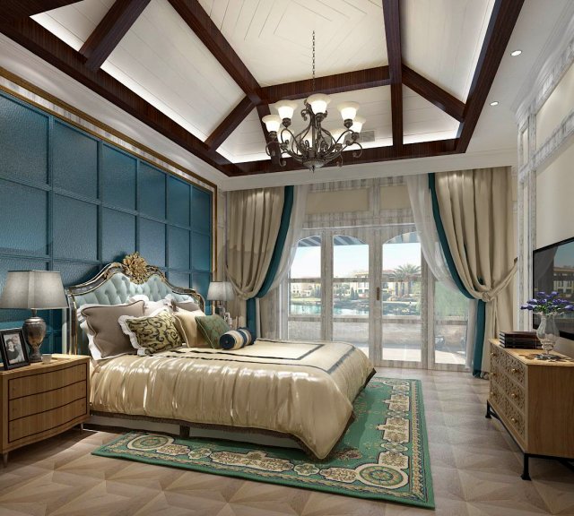 Beautifully stylish and luxurious bedrooms 55 3D Model