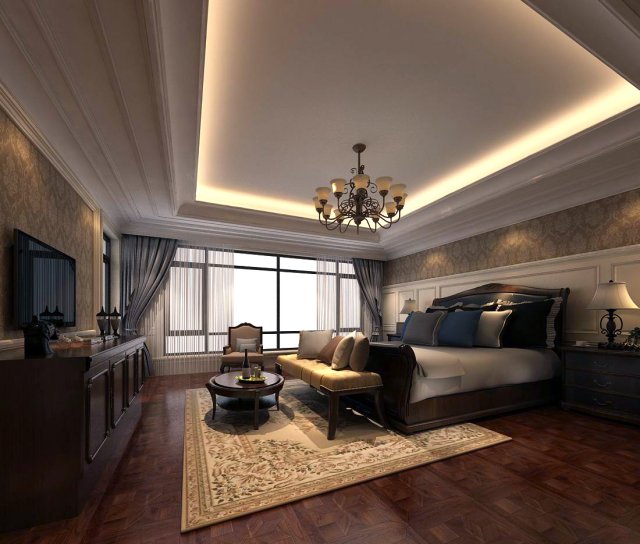 Beautifully stylish and luxurious bedrooms 118 3D Model