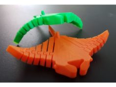 Manta the Flexy Ray 3D Print Model