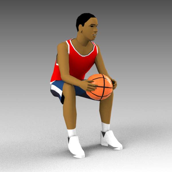 Basketball bench 3D Model