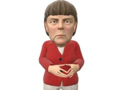 Angela Merkel stylized game ready rigged animated 3D Model