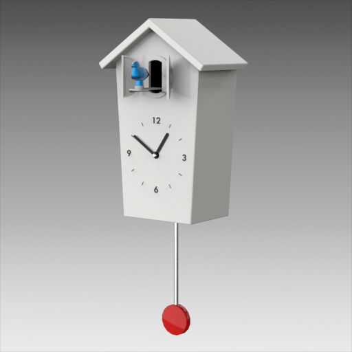 Modern Cuckoo Clock 3D Model