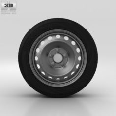 Hyundai i30 Wheel 15 inch 001 3D Model