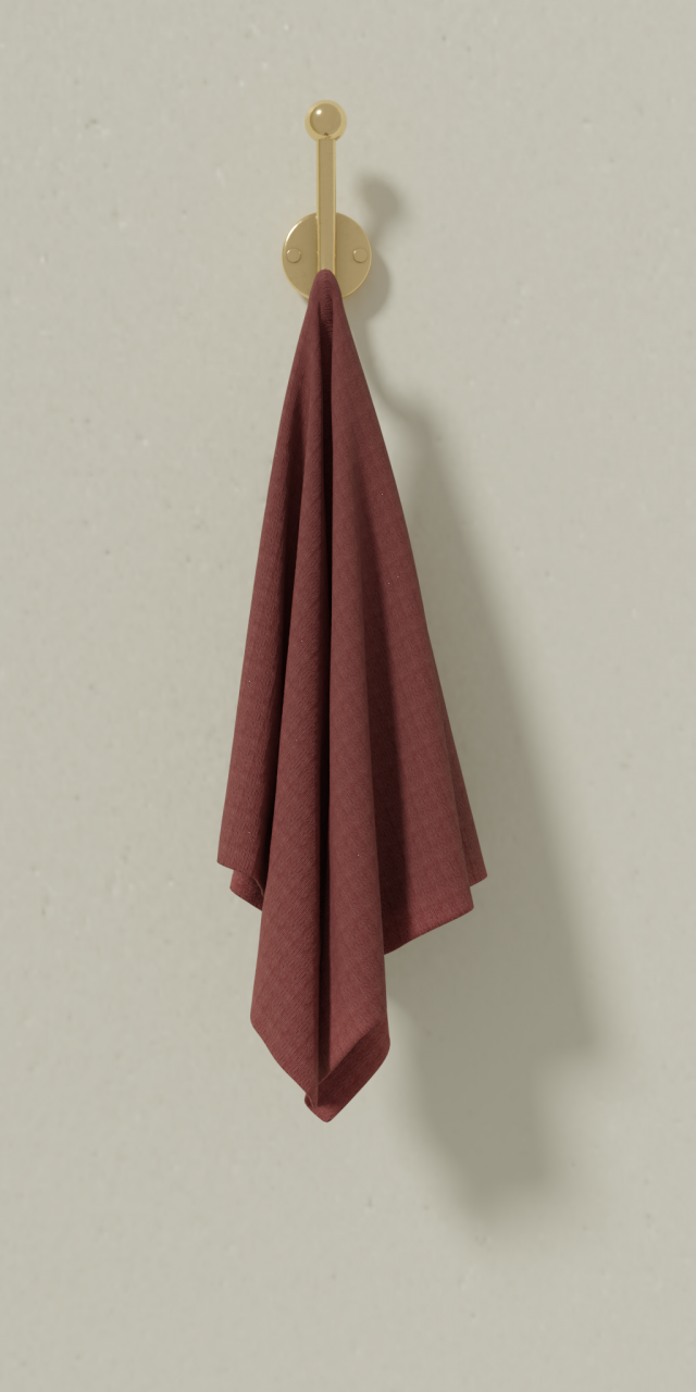 Towel on the hook 3D Model