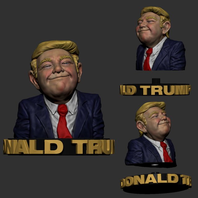 Donald Trump 3D Print Model 3D Model
