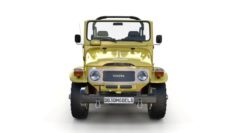 Toyota Land Cruiser FJ 40 Top Down with Chassis and Interior 3D Model
