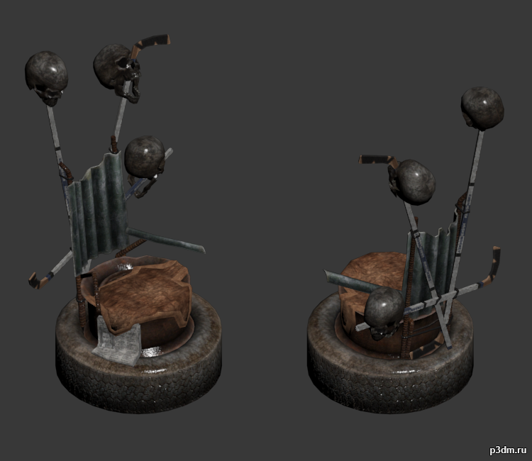Throne 3D Model