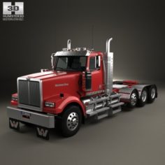 Western Star 4900 SF Day Cab Tractor Truck 2008 3D Model