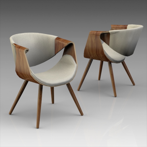 Corsica Curvo Armchair 3D Model