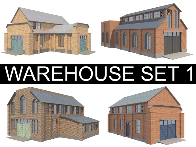 Warehouse Set 1 3D Model