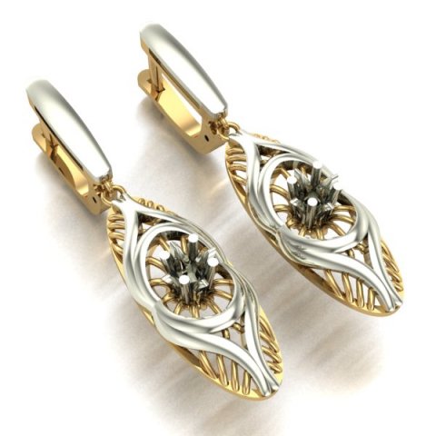 WOMEN EARRINGS 3D Model