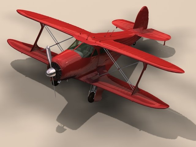 Beechcraft Model 17 Staggerwing – G17s 3D Model