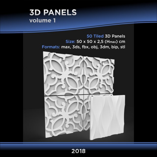 3D PANELS vol 1 3D Model
