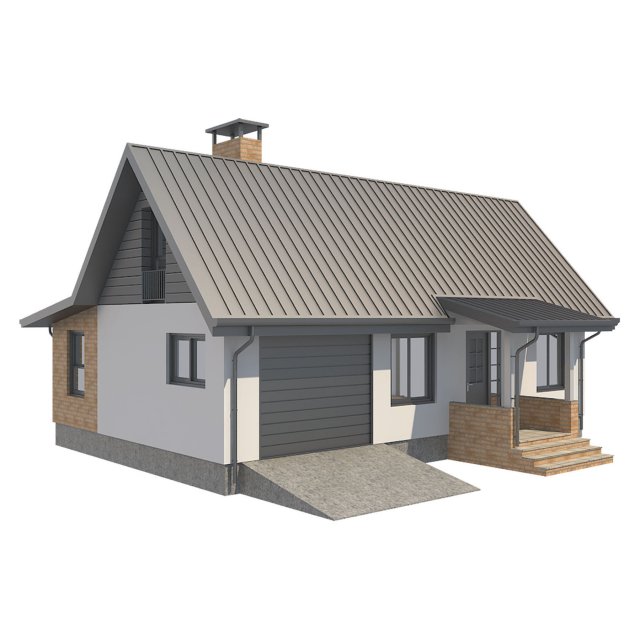 Cottage House 2 3D Model