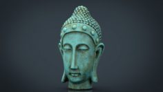 Metal Buddha head 3D Model