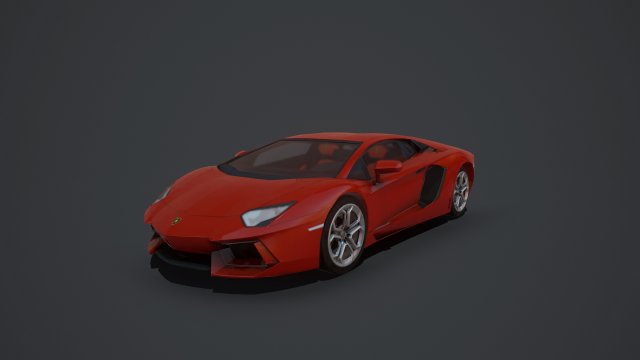 Lamborghini Aventador Coupe 3D Model