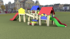 Children playground childrens attraction 3D Model