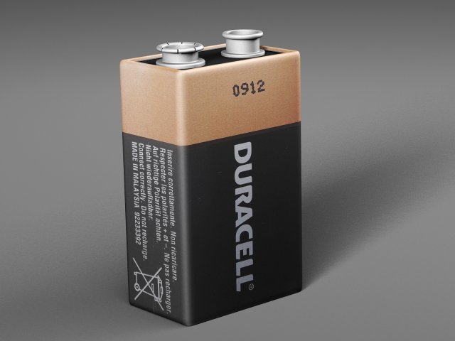Battery Duracell 3D Model