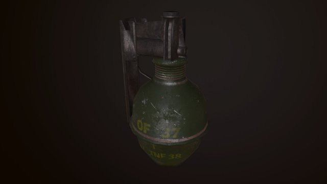 OF 37 Hand Grenade 3D Model