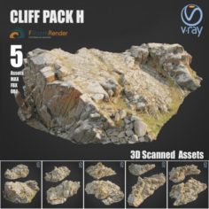 Cliff pack H bundle 3D Model