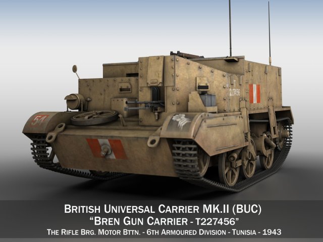Bren Gun Carrier – BUC – T227456 3D Model