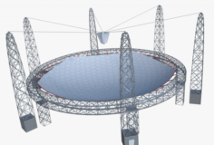 Huge satellite dish 3D Model