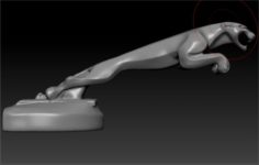 Figure jumping jaguar 3D Model