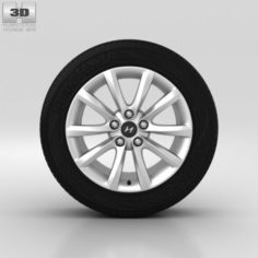 Hyundai i40 Wheel 17 inch 001 3D Model