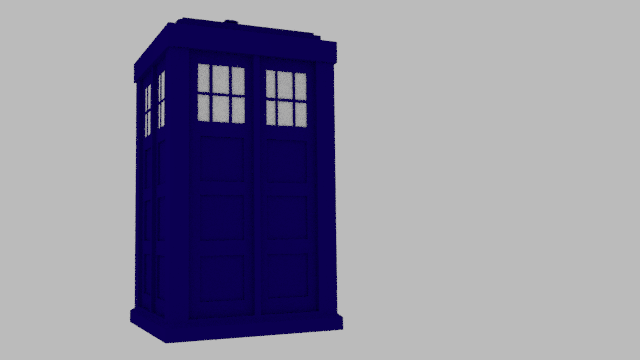 Tardis from Doctor Who Free 3D Model