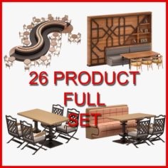 Furniture Set 04 26 Product 3D Model